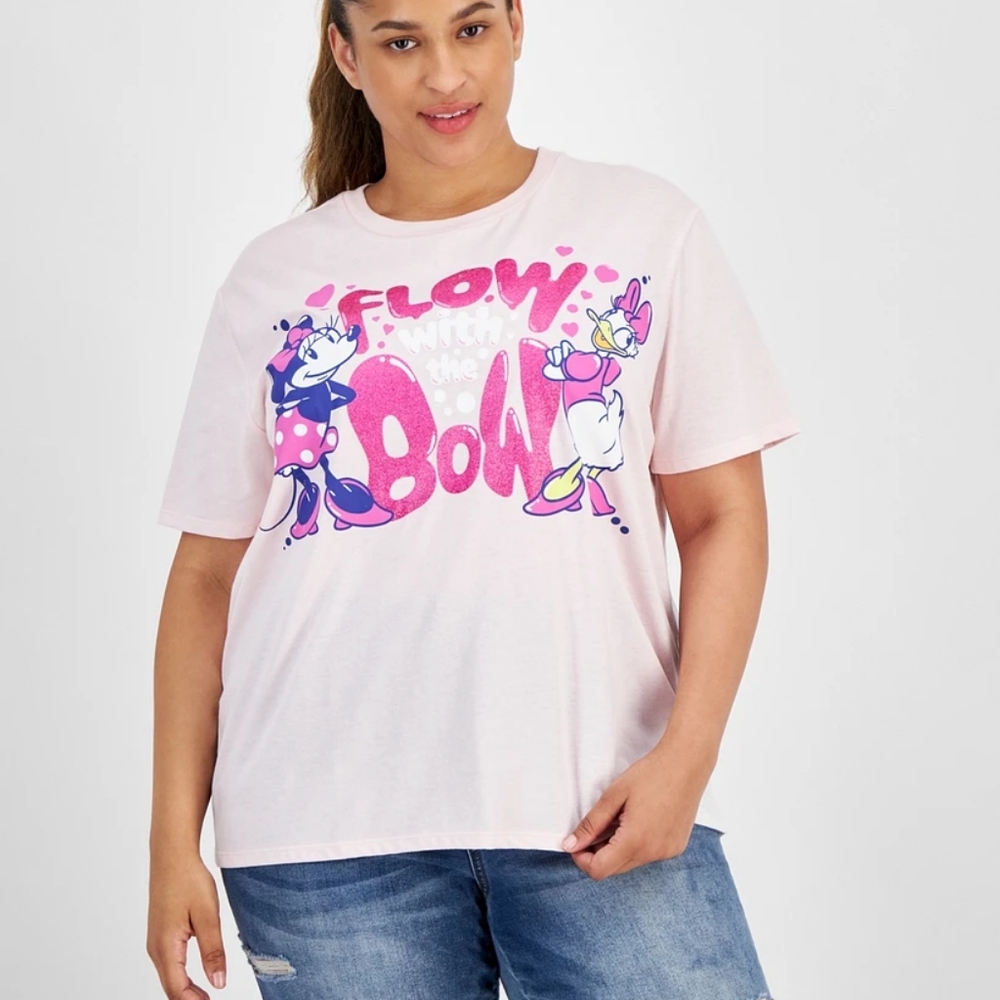 NWT Disney Minnie/Daisy Pale Pink Graphic Tee 2X Firm Price